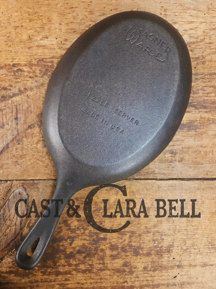 Fajitas anyone? Unique gift idea Wagner Ware Cast Iron Sizzle Server 1095 A Skillet