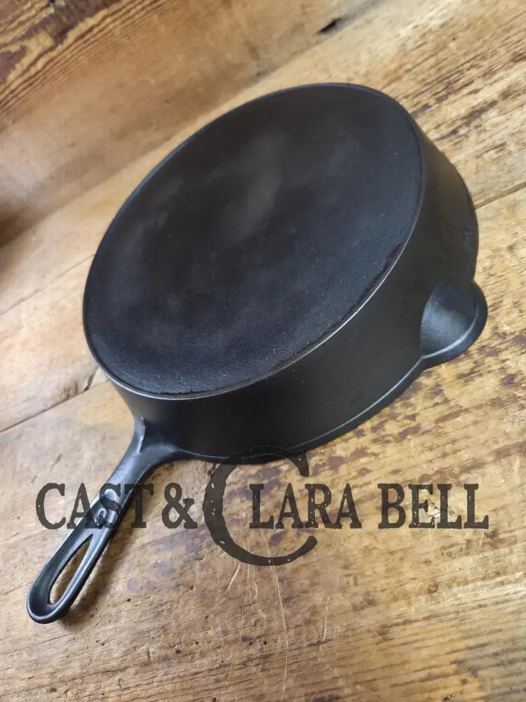Fantastic first skillet or for the unusual collector. Unknown maker Raised #9 Cast Iron Skillet. Erie First series