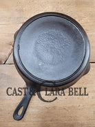Fantastic First Skillet Or For The Unusual Collector. Unknown Maker Raised #9 Cast Iron Skillet