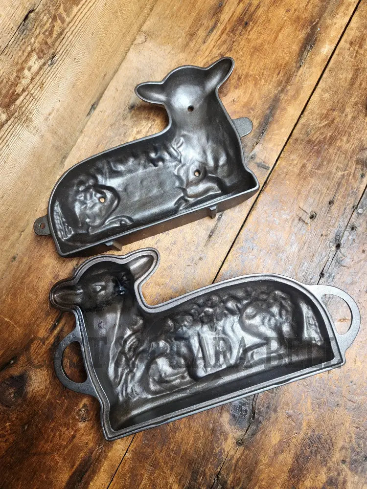 Fantastic For The Holidays! Authentic #866 Griswold Lamb Cake Mold Ready To Use! Bakeware