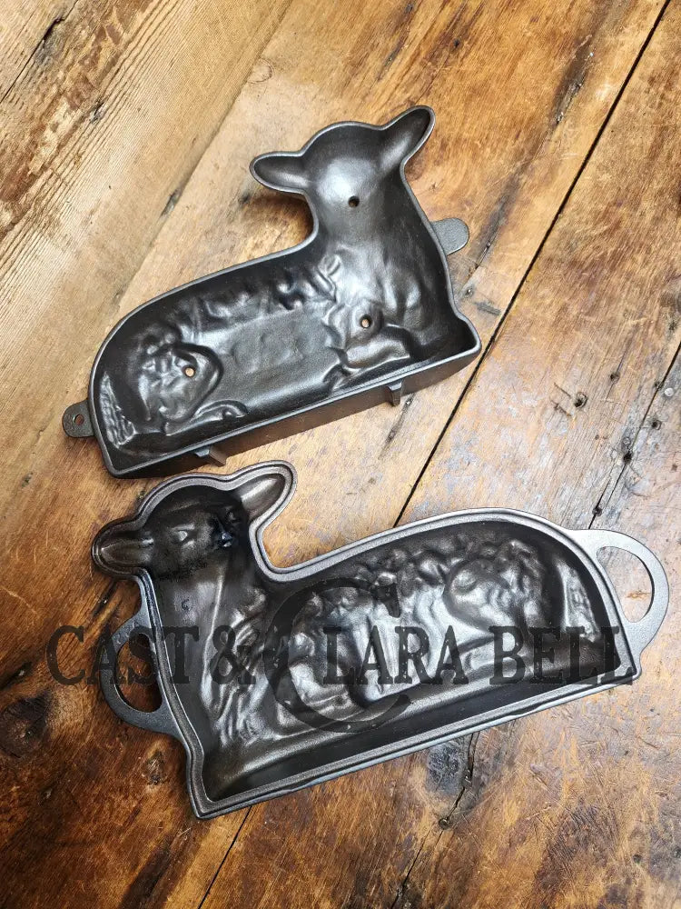 Fantastic For The Holidays! Authentic #866 Griswold Lamb Cake Mold Ready To Use! Bakeware