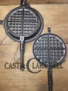 Fantastic gift idea! 1910’s fully restored Griswold No. 8 Waffle Iron (314 & 315) with (#327) Low Base. Ready to make