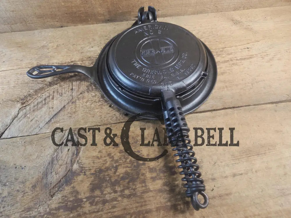 Fantastic gift idea! 1910’s fully restored Griswold No. 8 Waffle Iron (314 & 315) with (#327) Low Base. Ready to make