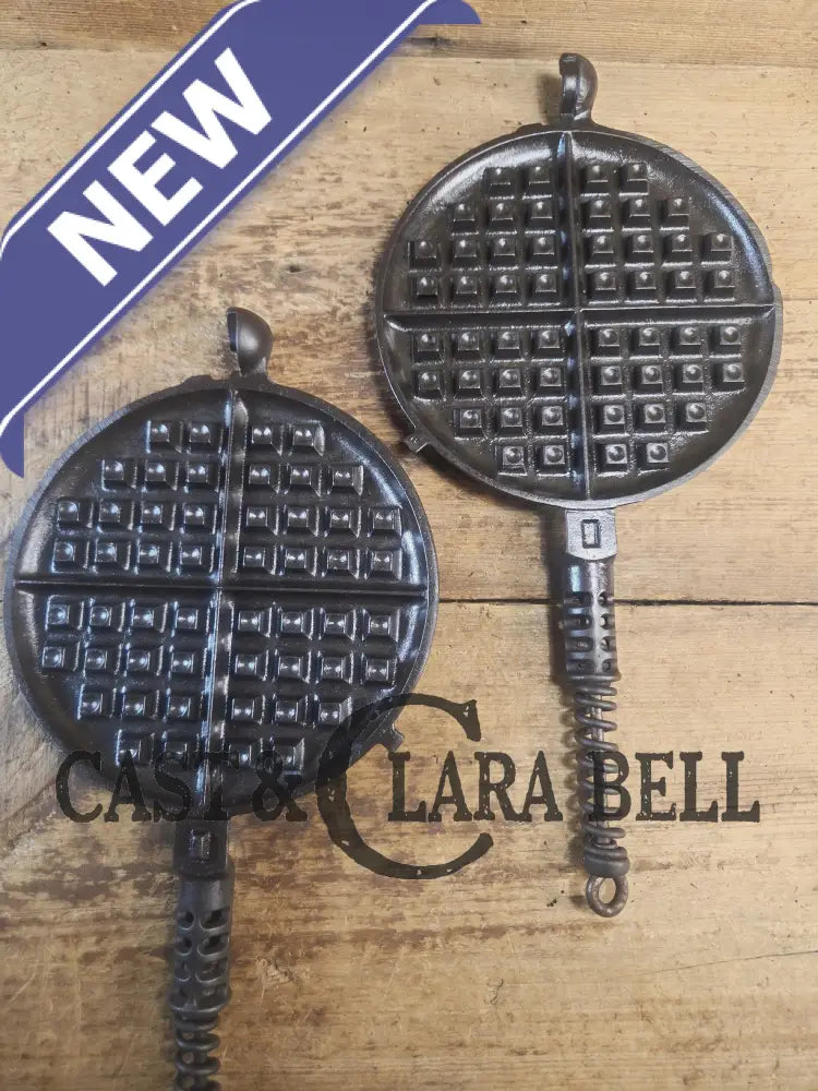 Fantastic gift idea! 1910’s fully restored Griswold No. 8 Waffle Iron (314 & 315) with (#327) Low Base. Ready to make