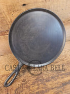 Favorite Piqua Ware #8 Round Cast Iron Griddle with Smiley Logo 8 - Griddle