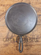 Favorite Piqua Ware #8 Round Cast Iron Griddle with Smiley Logo 8 - Griddle