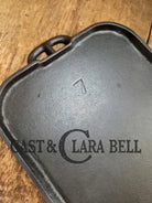 First Series’ hard to find (Griswold) #7 Long Griddle ERIE 744. Lightweight! Griddle