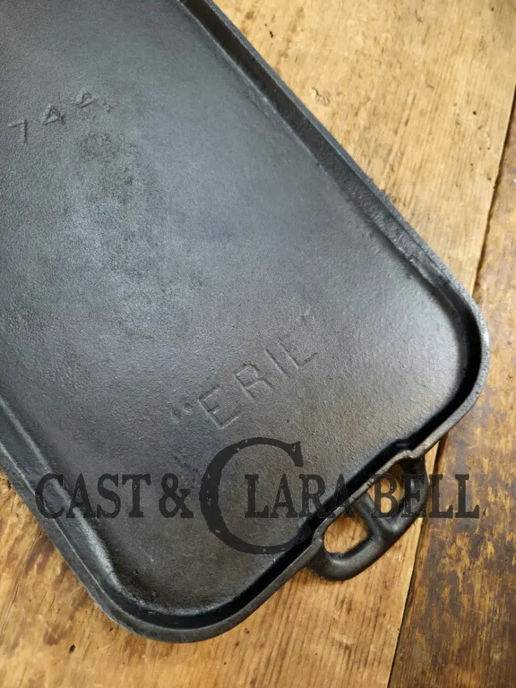 First Series’ hard to find (Griswold) #7 Long Griddle ERIE 744. Lightweight! Griddle