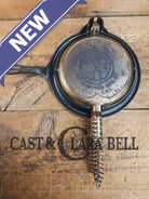 For the eclectic enthusiast!! 1920’s Griswold #8 Waffle Iron 885/886 with Matching Low Base 975. Plated paddles Black