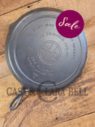 Frankengriddle! Someone must have hated skillet dividers? Griswold Cast Iron Colonial Breakfast Skillet! P/N 665. Needs