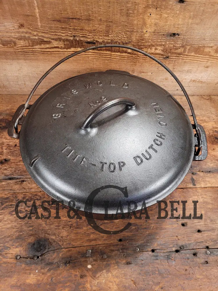 Fully Marked! 1920S Griswold No. 9 Tite-Top Cast Iron Dutch Oven 834 C. Low Dome Lid A 2552 Ovens &