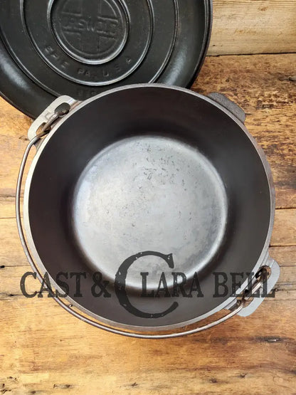 Fully Marked! 1920’S Griswold No. 9 Tite-Top Cast Iron Dutch Oven 834 K. Low Dome Rust Resistant