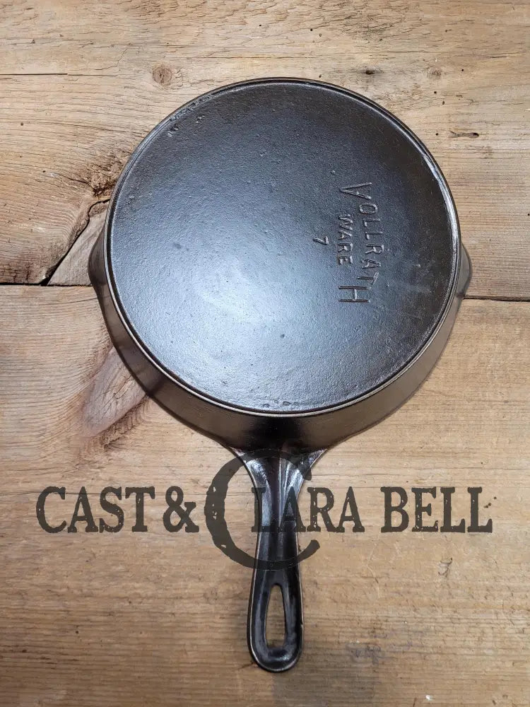 Fully Marked! Beautiful And Handy To Use In The Kitchen. Vollrath #7 Skillet With Heat Ring.