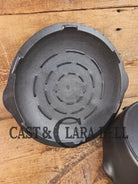 Fully marked Favorite Piqua Ware #8 DEEP Cast Iron Skillet with Heat Ring and Smiley Logo. Great Chicken Fryer! Skillet