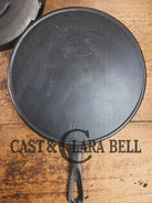 Fully marked Favorite Piqua Ware #8 DEEP Cast Iron Skillet with Heat Ring and Smiley Logo. Great Chicken Fryer! Skillet