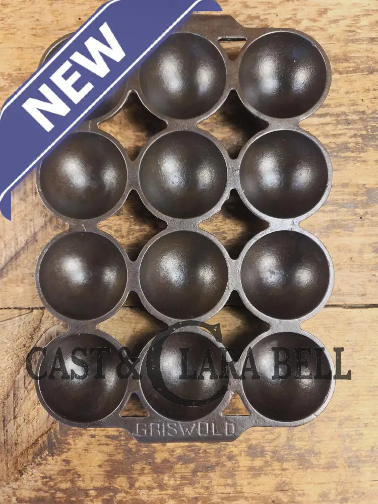 Fully Marked Griswold #9 Brownie Cake Pan 12 cup Erie PA USA Pat. No. 947. Restored and Ready to Use! Bakeware