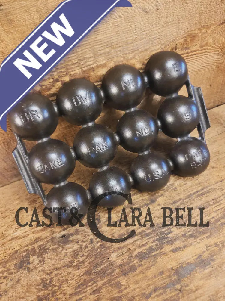 Fully Marked Griswold #9 Brownie Cake Pan 12 cup Erie PA USA Pat. No. 947. Restored and Ready to Use! Bakeware