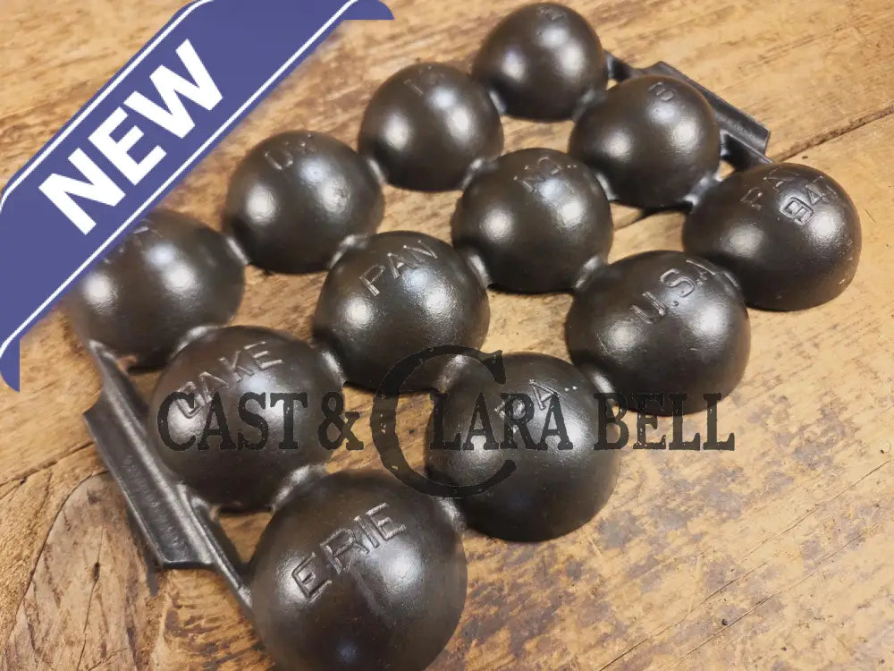 Fully Marked Griswold #9 Brownie Cake Pan 12 cup Erie PA USA Pat. No. 947. Restored and Ready to Use! Bakeware