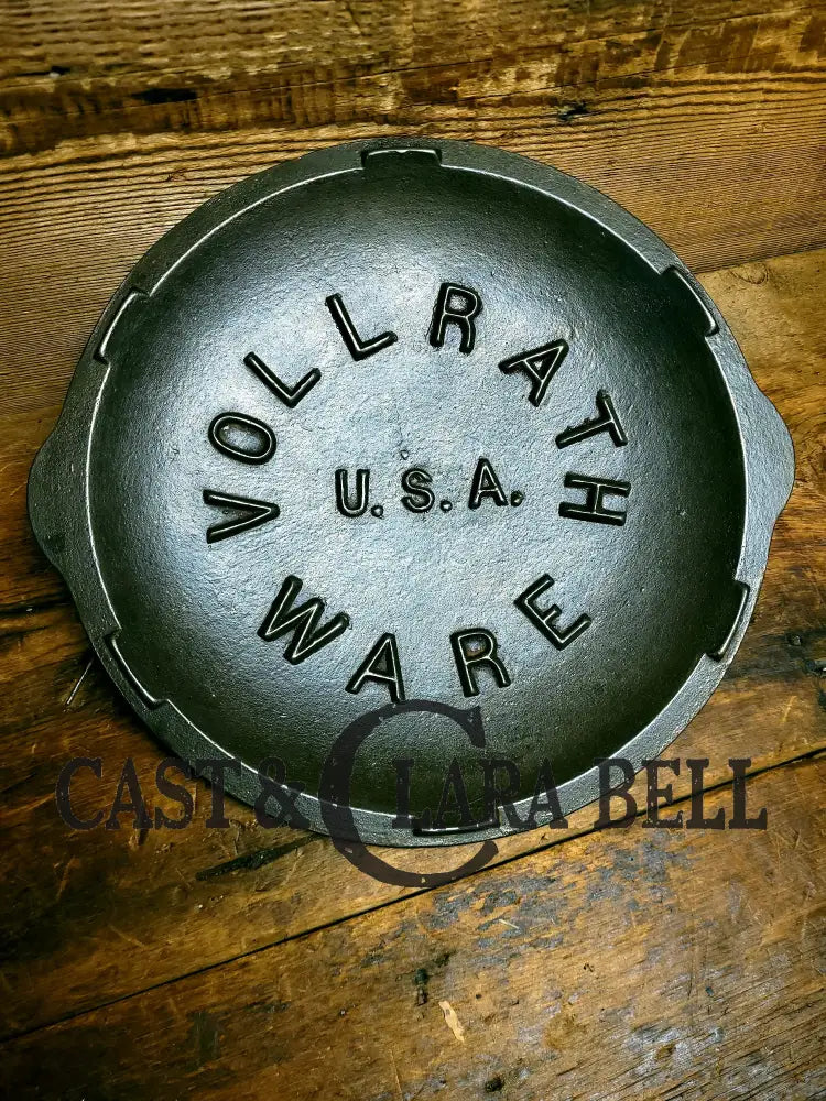 Fully Marked Vollrath #8 Cast Iron Lid! Hard To Find Piece!