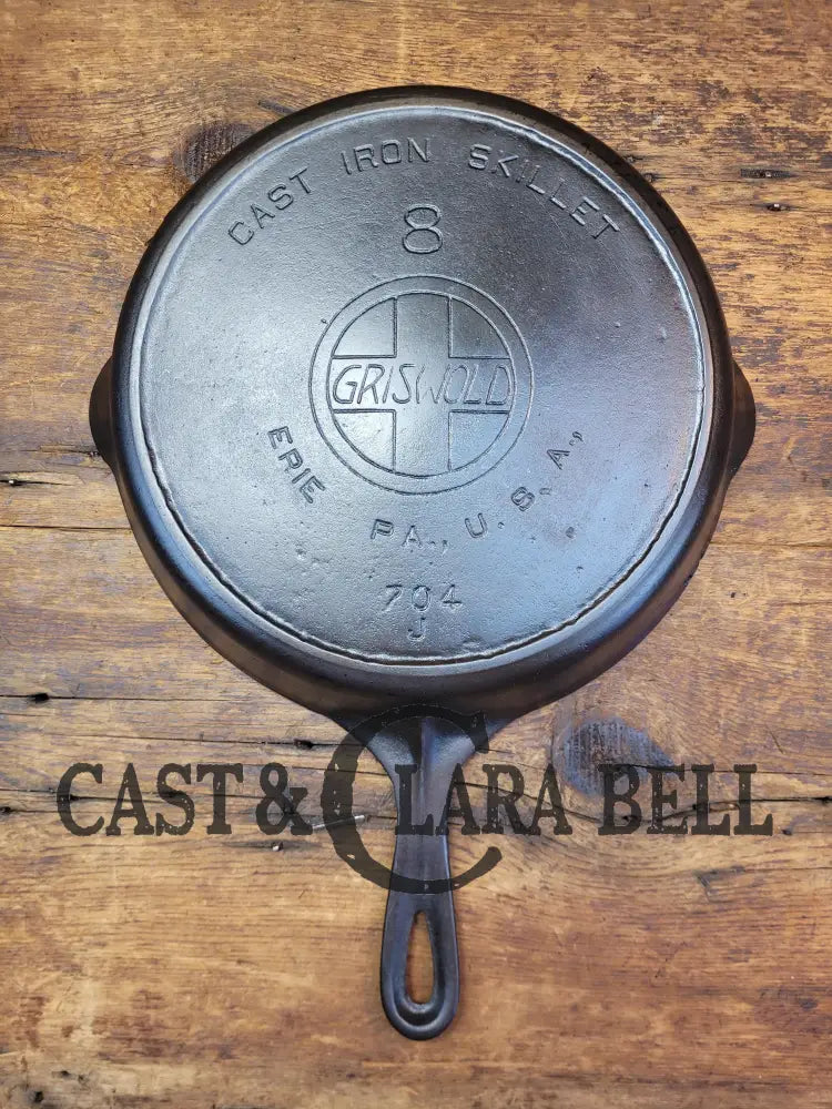 Gas Or Electric Coil Only! Priced To Sell 1910’S Classic Griswold #8 Skillet With Heat Ring And