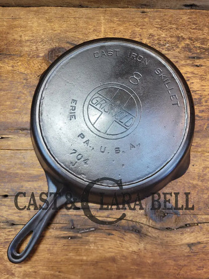 Gas Or Electric Coil Only! Priced To Sell 1910’S Classic Griswold #8 Skillet With Heat Ring And