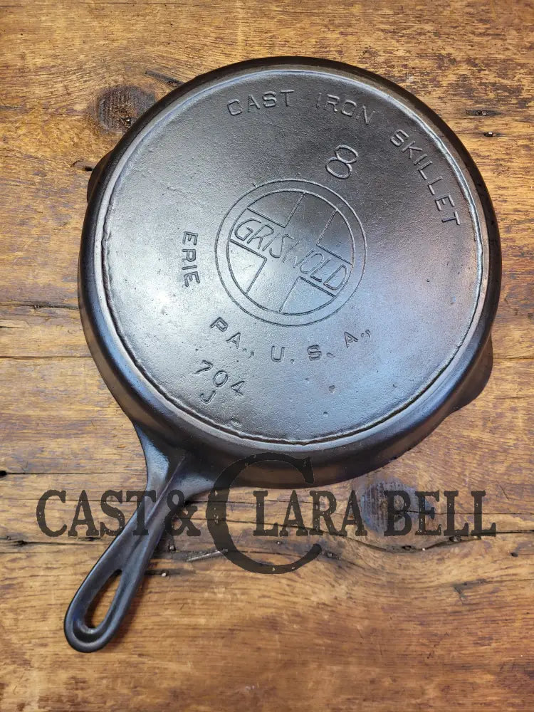 Gas Or Electric Coil Only! Priced To Sell 1910’S Classic Griswold #8 Skillet With Heat Ring And