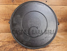 Ghostmarked 1910’s #742 Griswold No. 14 Round Griddle w/ Bail and Slant Logo. The largest made of its kind and hard to
