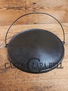 Ghostmarked 1910’s #742 Griswold No. 14 Round Griddle w/ Bail and Slant Logo. The largest made of its kind and hard to