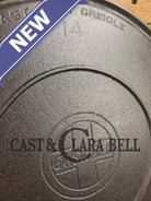 Ghostmarked 1910’s #742 Griswold No. 14 Round Griddle w/ Bail and Slant Logo. The largest made of its kind and hard to