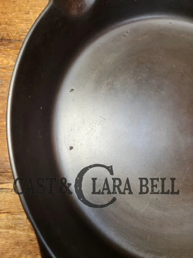 Gorgeous 1890’S Erie #9 (1890’S Griswold) 3Rd Series’ Cast Iron Skillet With Heat Ring 710