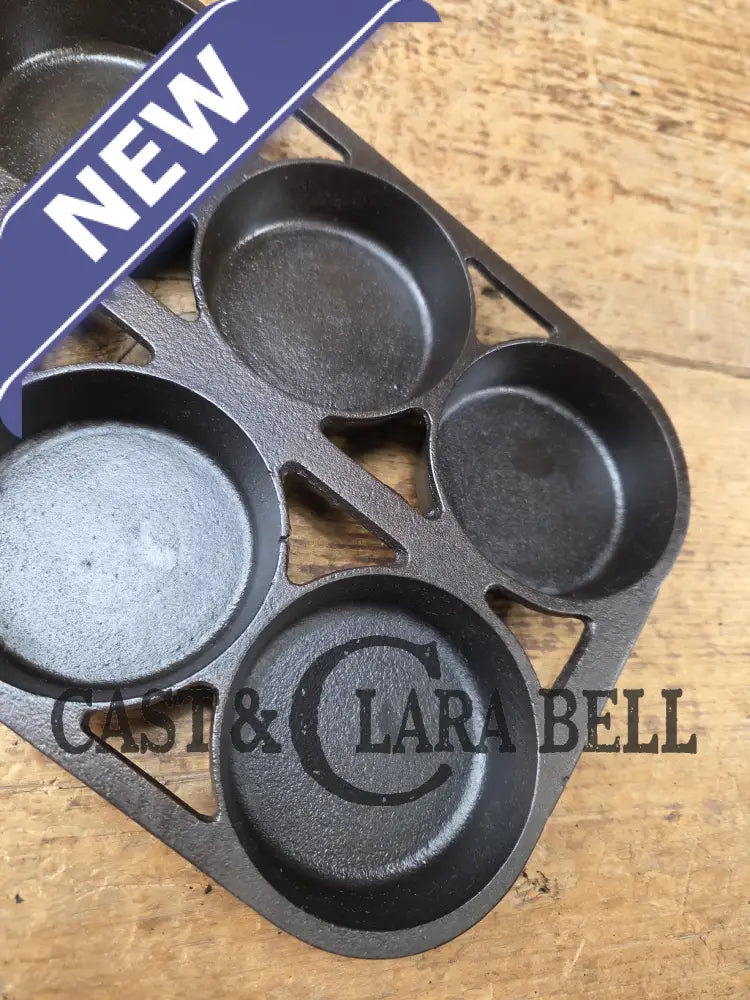 Gorgeous! 1920’s Griswold No. 8 Muffin Pan 8 cup 946. Raised letter underside Variation 1 Rarity 3 Skillet