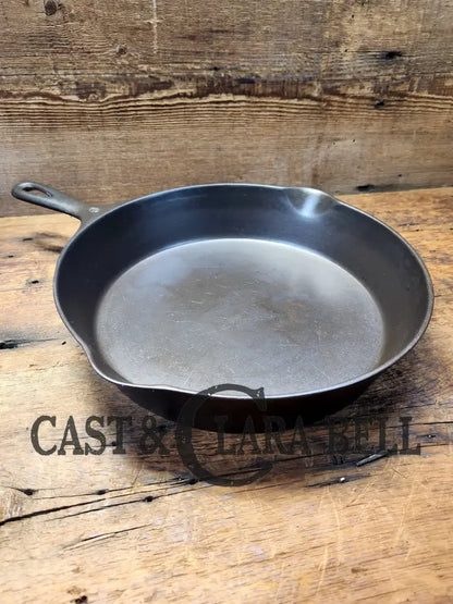 Gorgeous! 1920’S Wagner Ware #9 Cast Iron Skillet With Heat Ring 1059