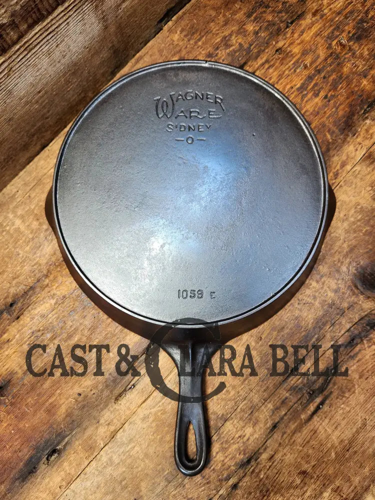 Gorgeous! 1920’S Wagner Ware #9 Cast Iron Skillet With Heat Ring 1059