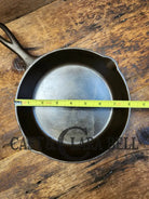 Gorgeous 1930’S Era Lodge #5 Skillet With 3 Notch Heat Ring And L Two Slash Markings At 6