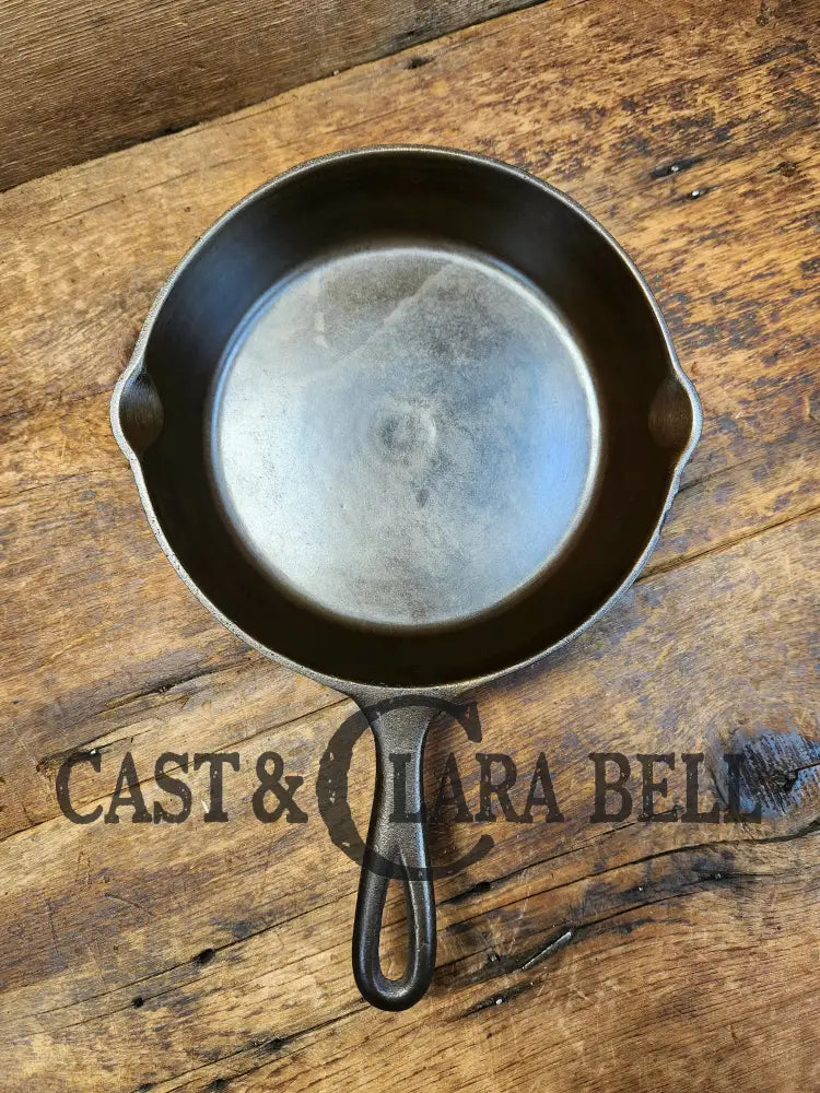 Gorgeous 1930’S Era Lodge #5 Skillet With 3 Notch Heat Ring And L Two Slash Markings At 6