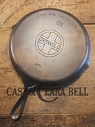 GORGEOUS! 1930’s Griswold #108 Skillet Griddle Large block logo c/n 201. Great for everyday flat iron. Griddle