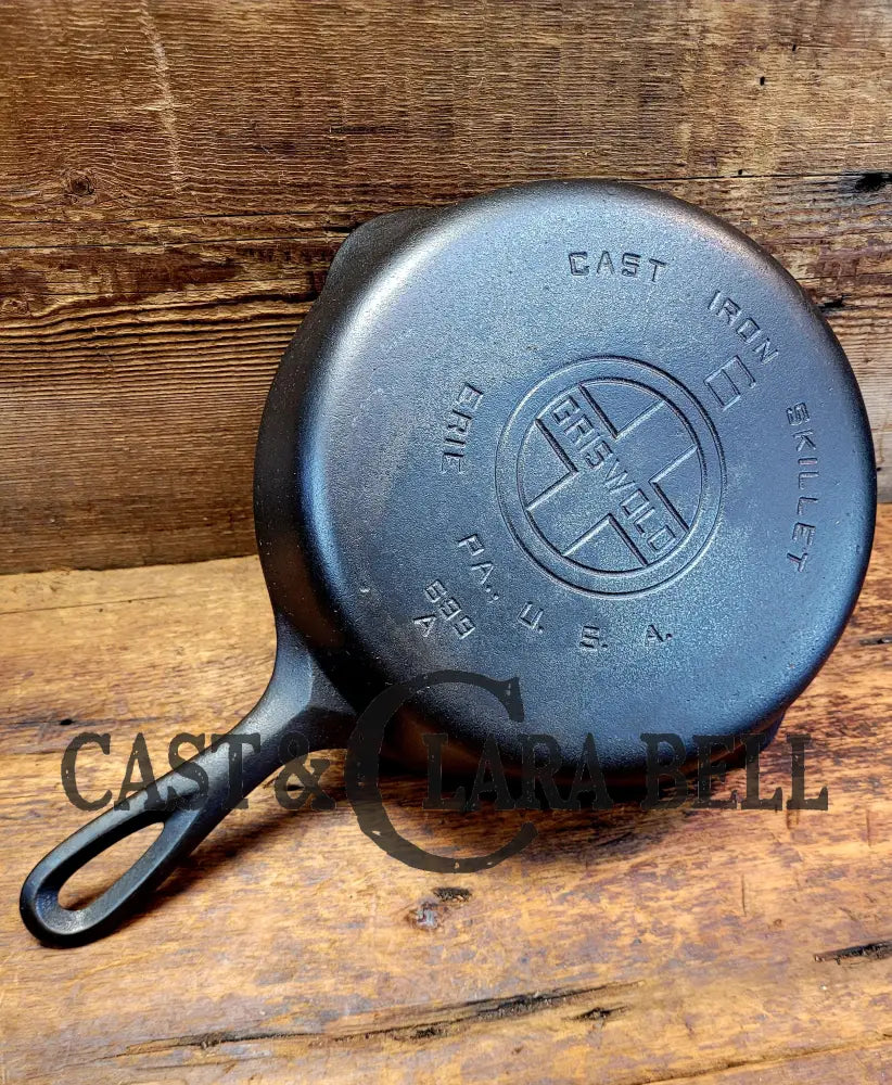 Gorgeous! 1930’S Griswold #6 Cast Iron Skillet With Large Block Logo And Smooth Bottom 699 A