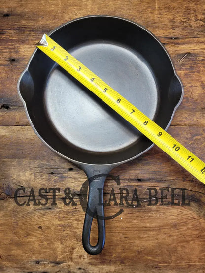 Gorgeous! 1930’S Griswold #6 Cast Iron Skillet With Large Block Logo And Smooth Bottom 699 A