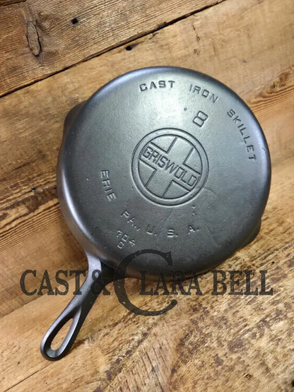 Gorgeous 1930’s Griswold #8 Cast Iron Skillet with Large Block Logo 704 C