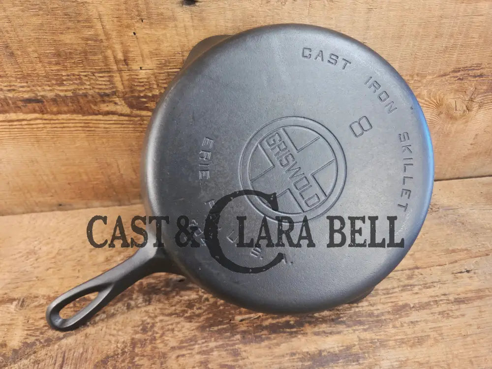 Gorgeous 1930’s Griswold #8 Cast Iron Skillet with Large Block Logo 704 C Skillet