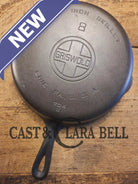 Gorgeous 1930’s Griswold #8 Cast Iron Skillet with Large Block Logo 704 W Skillet