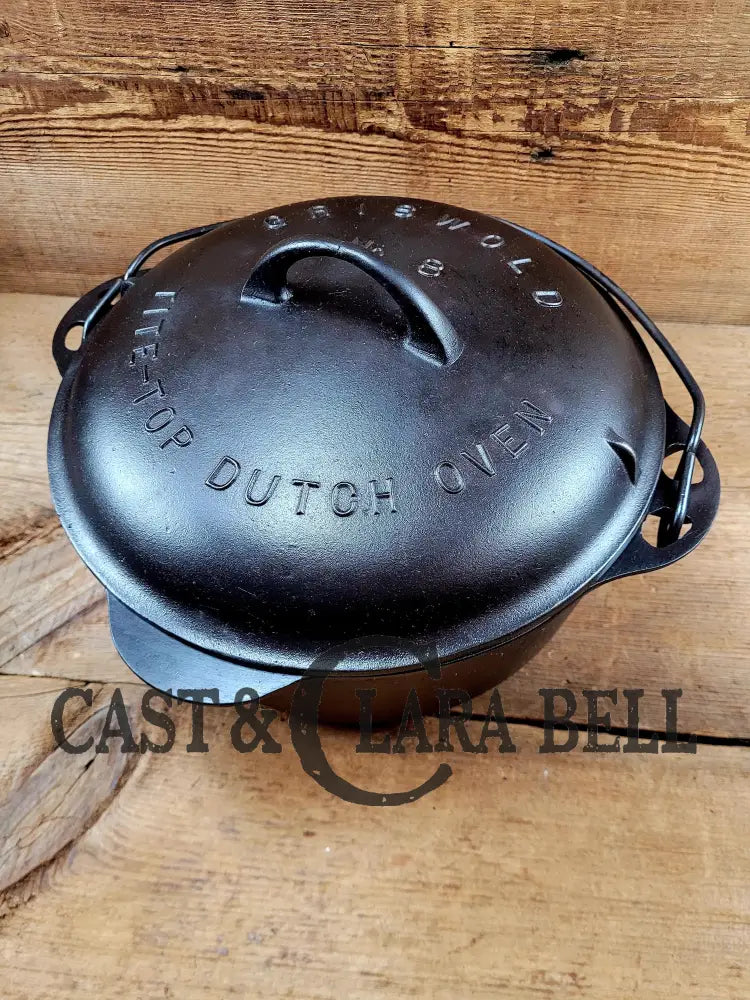 Gorgeous. 1930’S Griswold #8 Tite-Top Dutch Oven 1278 C Fully Marked Raised Matching Lid With Ez