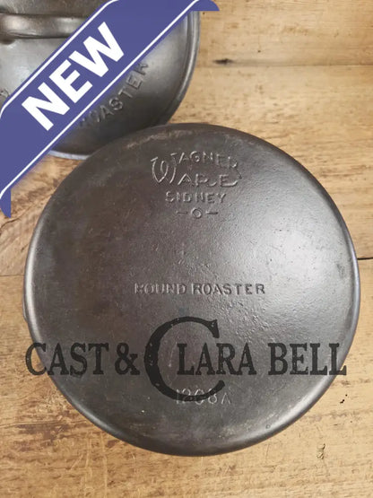 Gorgeous! 1930’s Wagner Ware #8 Drip Drop Roaster #1268 A I w/ Sawtooth Lid p/n 1268. Raised Letter lid. Dutch Ovens