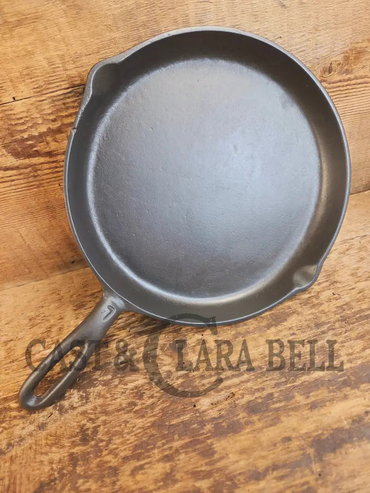 Gorgeous and harder to find Martin Stove & Range No. 7 Skillet Griddle with Hamburger Logo. Versatile restored and