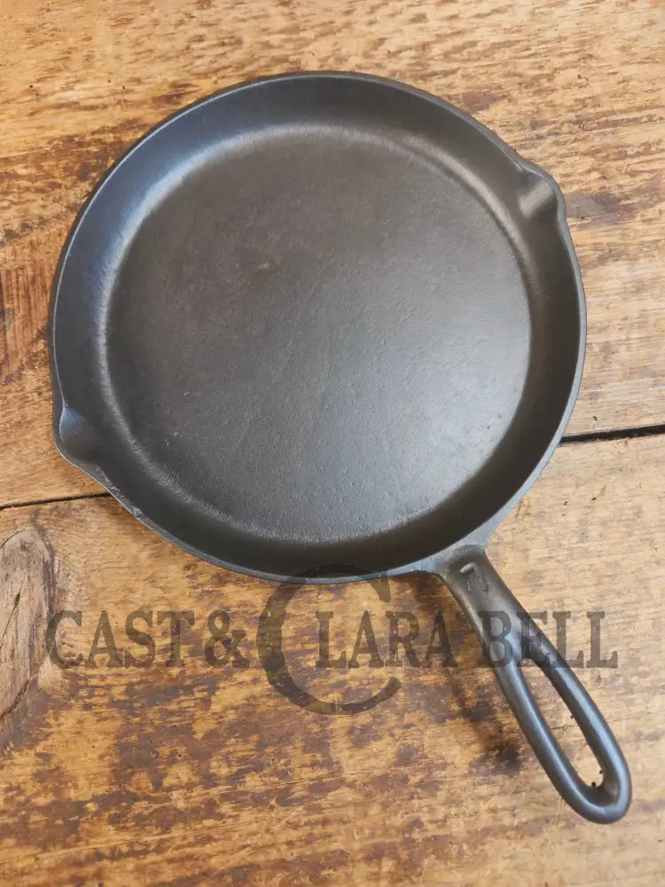 Gorgeous and harder to find Martin Stove & Range No. 7 Skillet Griddle with Hamburger Logo. Versatile restored and