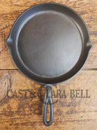 Gorgeous and harder to find Martin Stove & Range No. 7 Skillet Griddle with Hamburger Logo. Versatile restored and