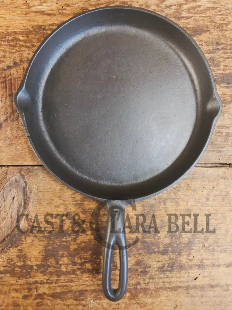 Gorgeous and harder to find Martin Stove & Range No. 7 Skillet Griddle with Hamburger Logo. Versatile restored and