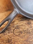 Gorgeous and harder to find Martin Stove & Range No. 7 Skillet Griddle with Hamburger Logo. Versatile restored and