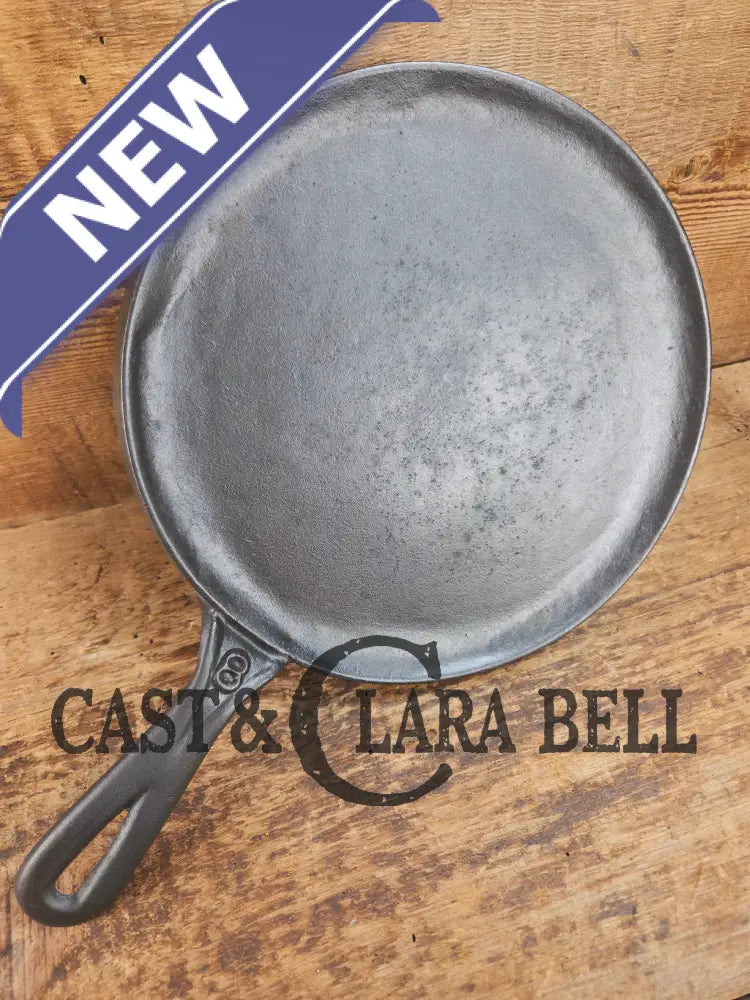 Gorgeous and harder to find Martin Stove & Range No. 8 Skillet Griddle with Hamburger Logo. Versatile restored and