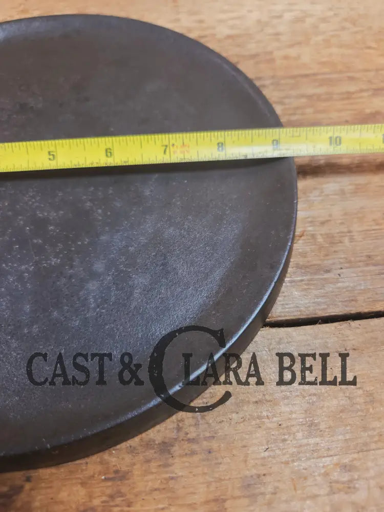 Gorgeous and harder to find Martin Stove & Range No. 8 Skillet Griddle with Hamburger Logo. Versatile restored and